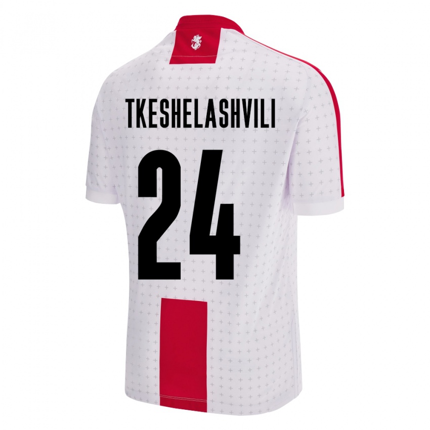 Bambino Maglia Georgia Amiran Tkeshelashvili #24 Bianco Kit Gara Home 24-26 Maglietta