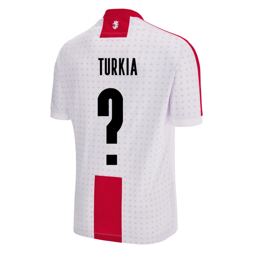 Bambino Maglia Georgia Aleksandre Turkia #0 Bianco Kit Gara Home 24-26 Maglietta