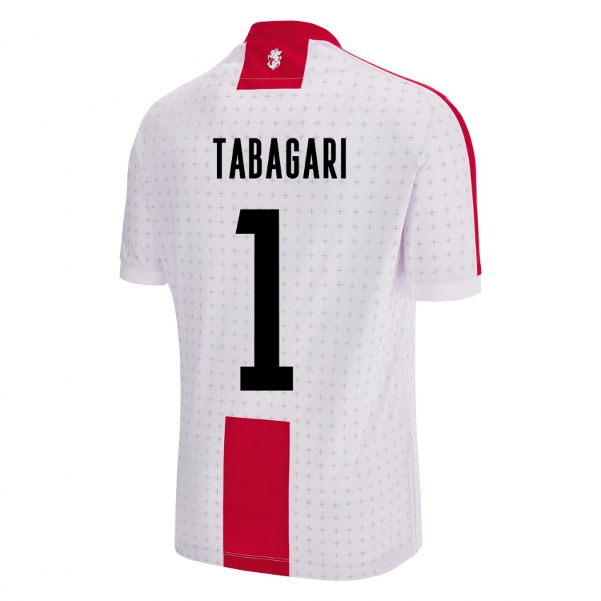 Bambino Maglia Georgia Eka Tabagari #1 Bianco Kit Gara Home 24-26 Maglietta