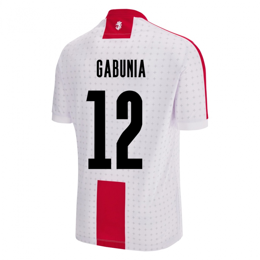 Bambino Maglia Georgia Tatia Gabunia #12 Bianco Kit Gara Home 24-26 Maglietta