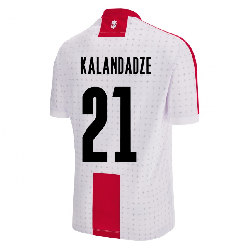 Bambino Maglia Georgia Mariam Kalandadze #21 Bianco Kit Gara Home 24-26 Maglietta