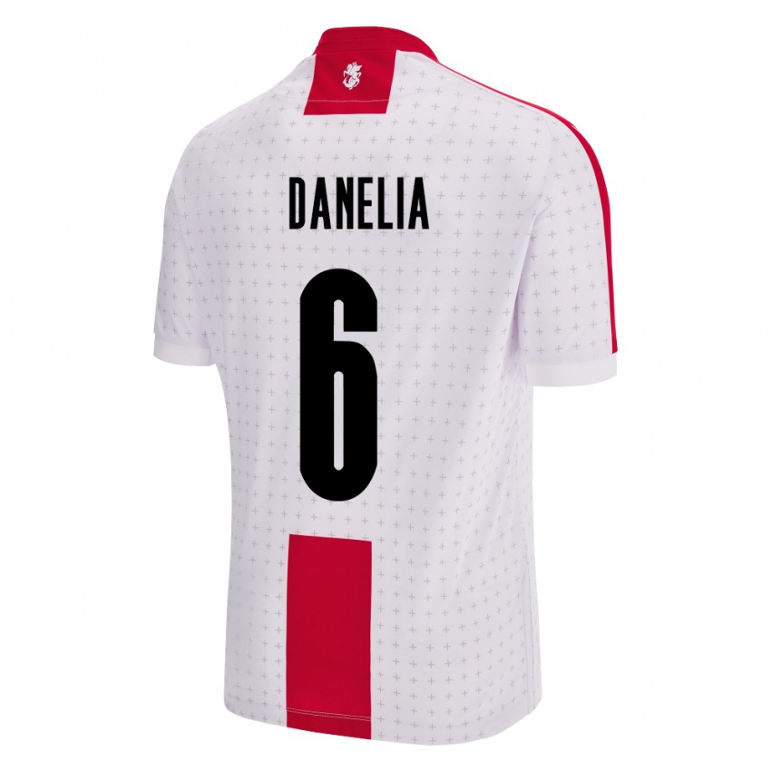 Bambino Maglia Georgia Natia Danelia #6 Bianco Kit Gara Home 24-26 Maglietta