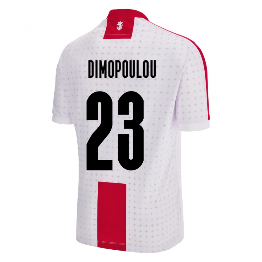 Bambino Maglia Georgia Salomi Dimopoulou #23 Bianco Kit Gara Home 24-26 Maglietta