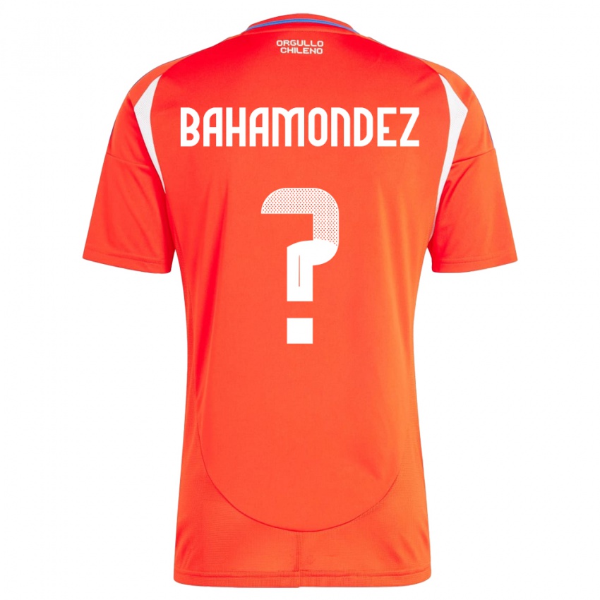 Bambino Maglia Cile Taizo Bahamondez #0 Rosso Kit Gara Home 24-26 Maglietta