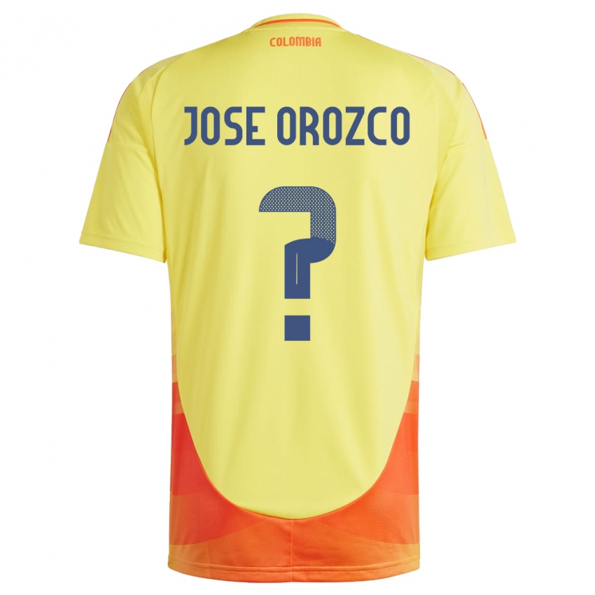 Bambino Maglia Colombia Juan José Orozco #0 Giallo Kit Gara Home 24-26 Maglietta