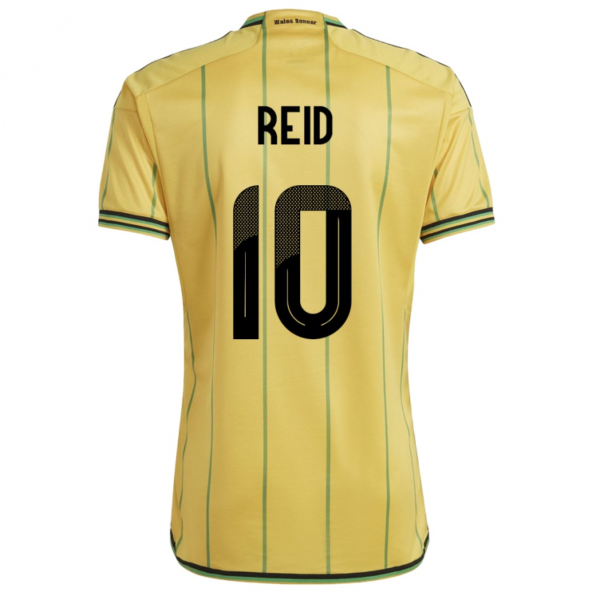 Bambino Maglia Giamaica Bobby De Cordova-Reid #10 Giallo Kit Gara Home 24-26 Maglietta