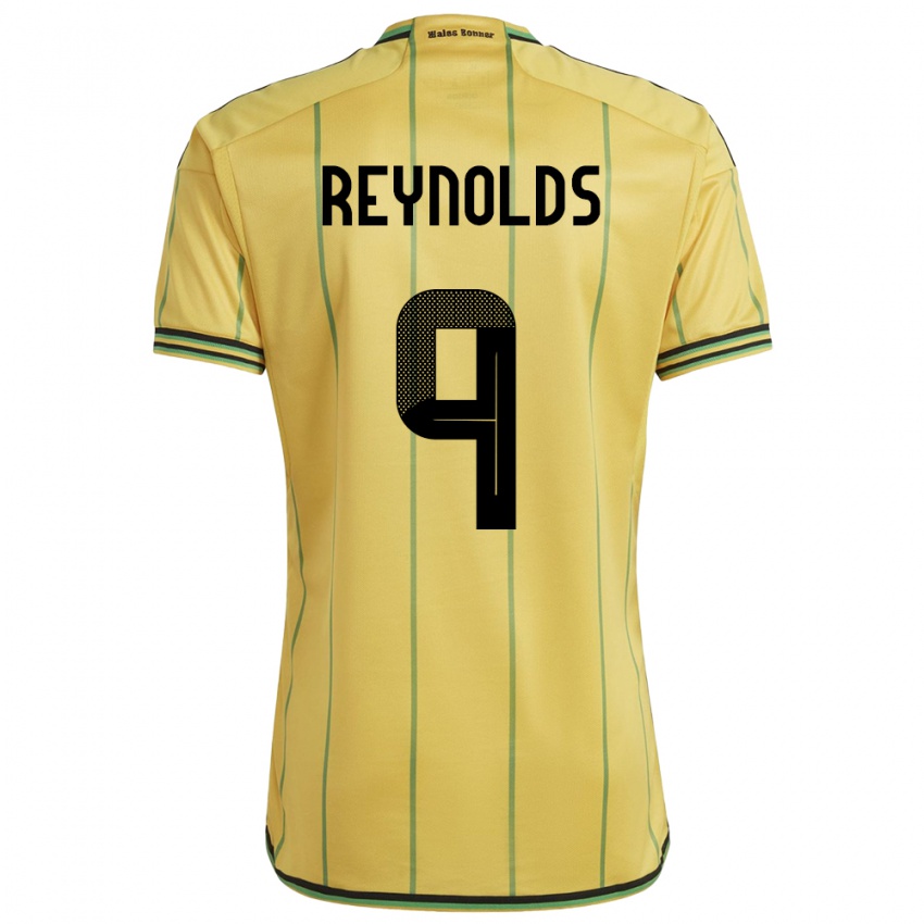 Bambino Maglia Giamaica Fabian Reynolds #9 Giallo Kit Gara Home 24-26 Maglietta