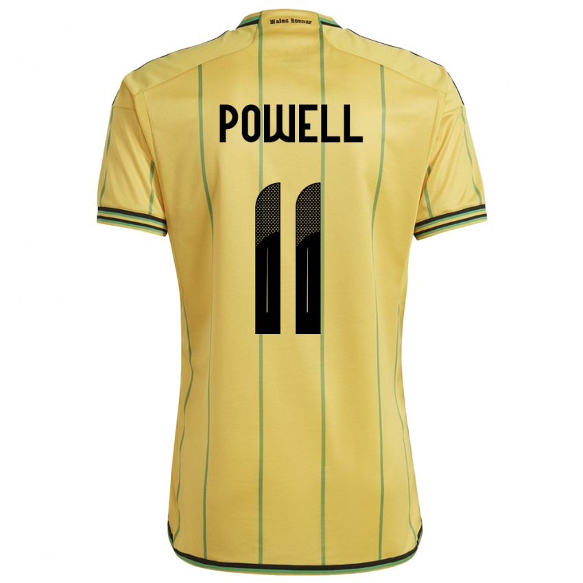 Bambino Maglia Giamaica Destiny Powell #11 Giallo Kit Gara Home 24-26 Maglietta