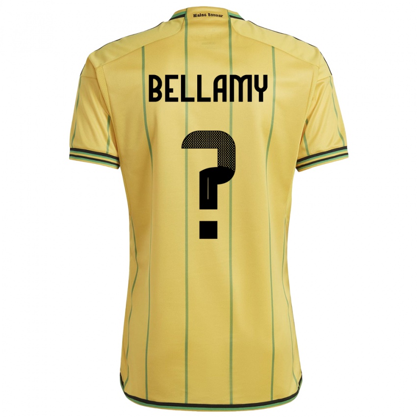 Bambino Maglia Giamaica Sydney Bellamy #0 Giallo Kit Gara Home 24-26 Maglietta