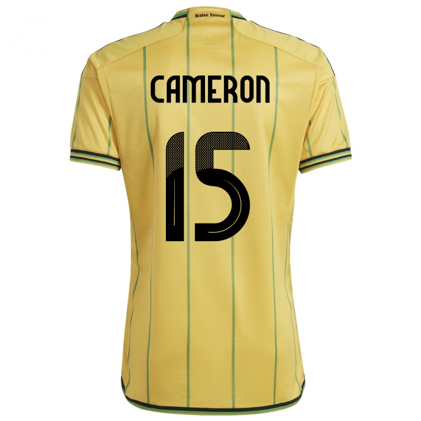 Bambino Maglia Giamaica Tiffany Cameron #15 Giallo Kit Gara Home 24-26 Maglietta