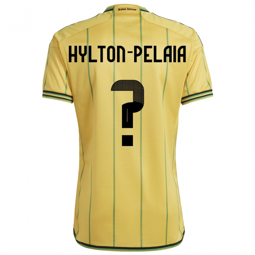 Bambino Maglia Giamaica Jayda Hylton-Pelaia #0 Giallo Kit Gara Home 24-26 Maglietta