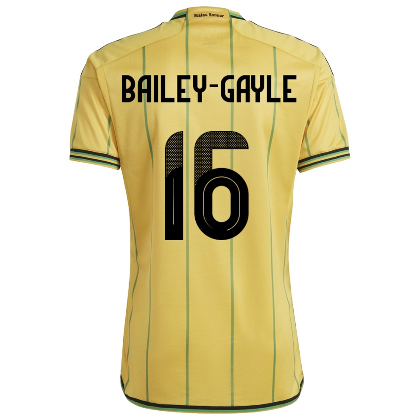 Bambino Maglia Giamaica Paige Bailey-Gayle #16 Giallo Kit Gara Home 24-26 Maglietta