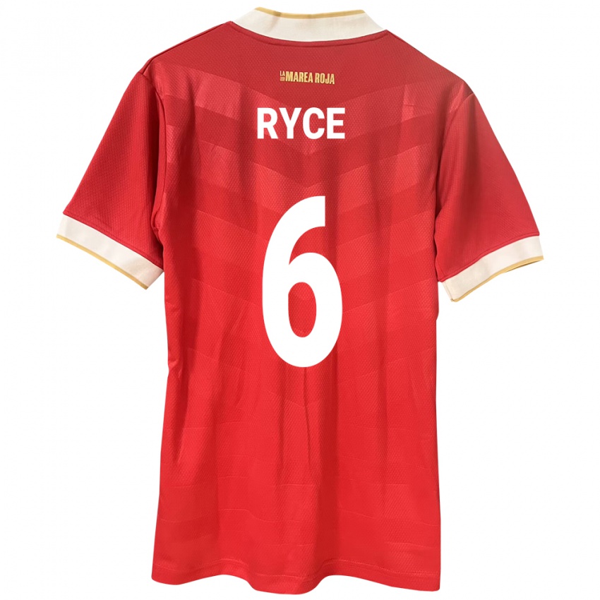 Bambino Maglia Panamá Anel Ryce #6 Rosso Kit Gara Home 24-26 Maglietta