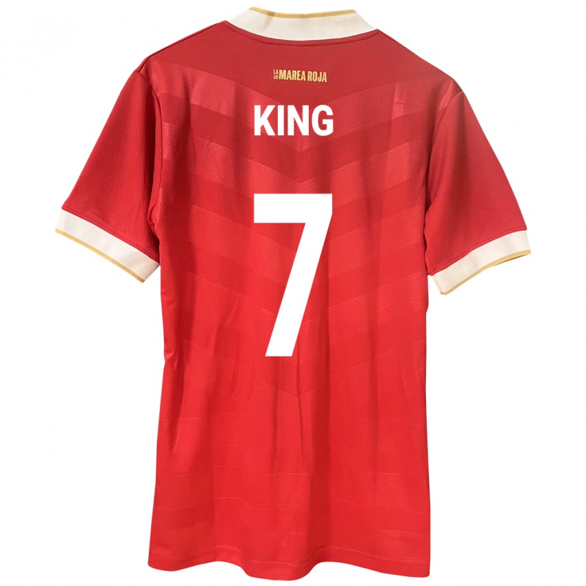 Bambino Maglia Panamá Sherline King #7 Rosso Kit Gara Home 24-26 Maglietta