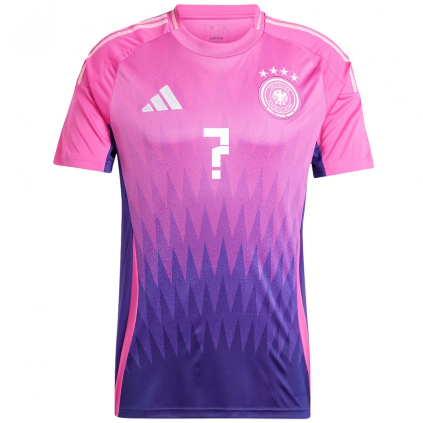 Bambino Maglia Germania Il Tuo Nome #0 Rosa Viola Kit Gara Away 24-26 Maglietta