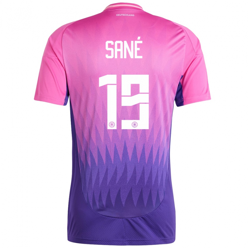 Bambino Maglia Germania Leroy Sane #19 Rosa Viola Kit Gara Away 24-26 Maglietta