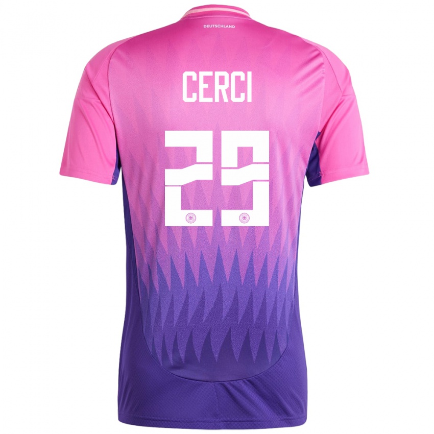 Bambino Maglia Germania Selina Cerci #29 Rosa Viola Kit Gara Away 24-26 Maglietta