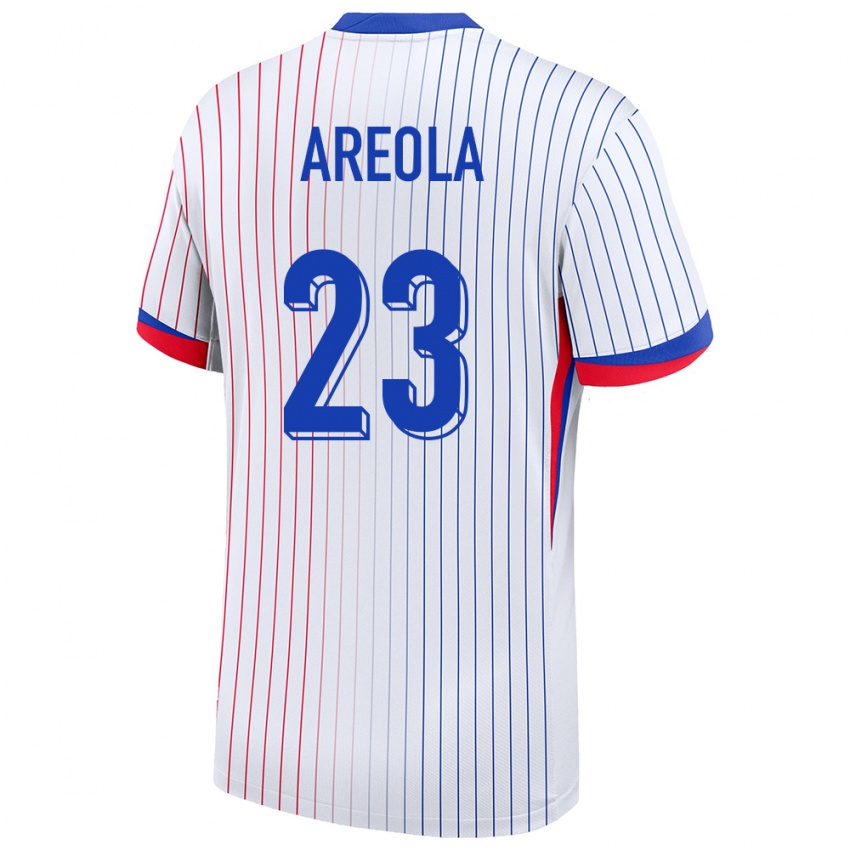 Bambino Maglia Francia Alphonse Areola #23 Bianco Kit Gara Away 24-26 Maglietta