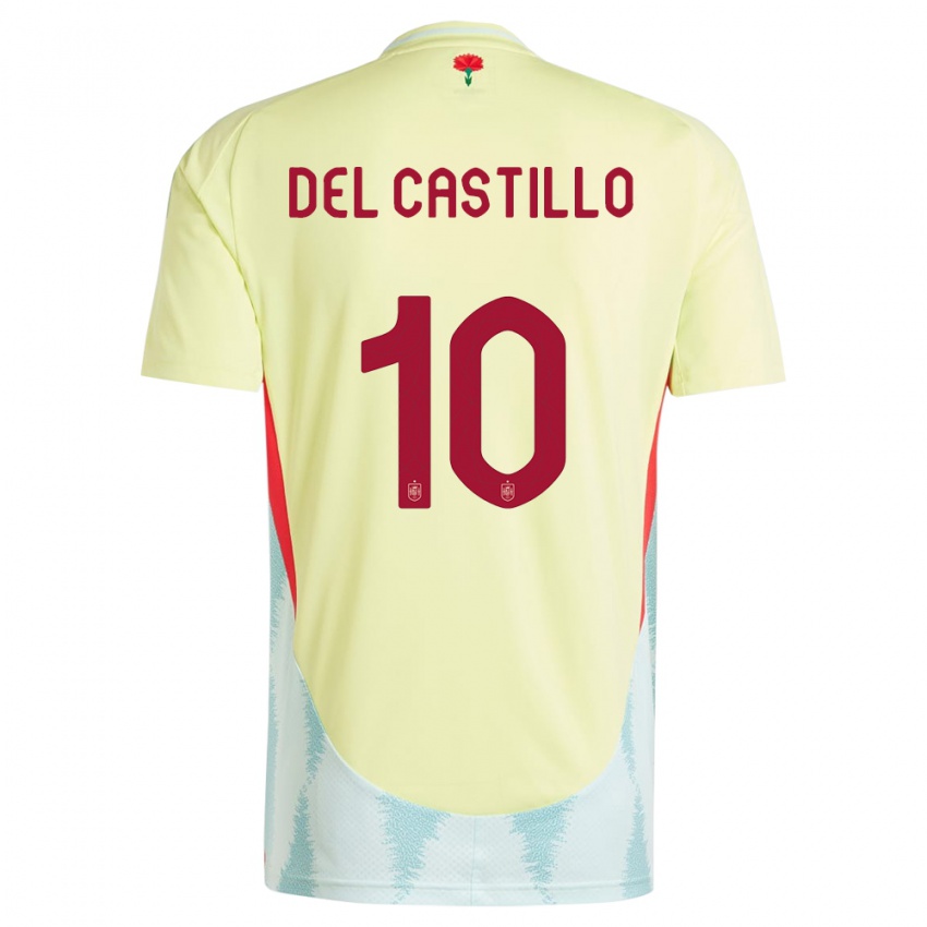 Bambino Maglia Spagna Athenea Del Castillo #10 Giallo Kit Gara Away 24-26 Maglietta