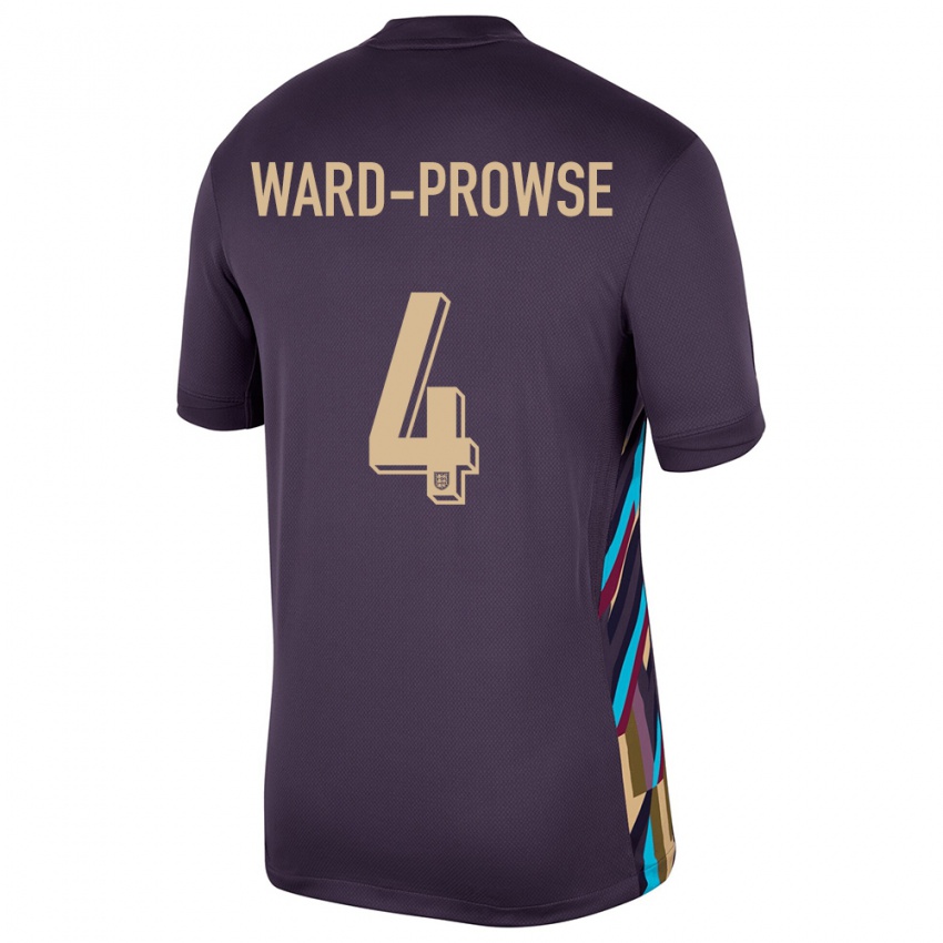 Bambino Maglia Inghilterra James Ward-Prowse #4 Uvetta Scura Kit Gara Away 24-26 Maglietta