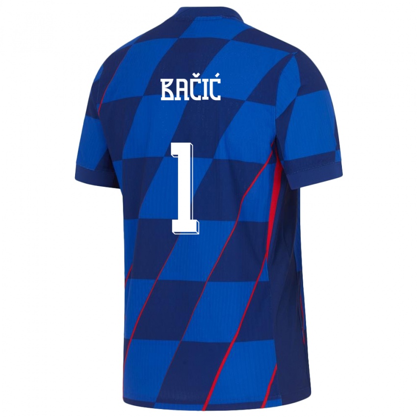 Bambino Maglia Croazia Doris Bacic #1 Blu Kit Gara Away 24-26 Maglietta