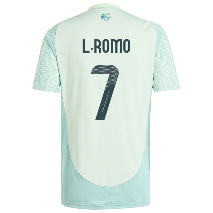 Bambino Maglia Messico Luis Romo #7 Lino Verde Kit Gara Away 24-26 Maglietta