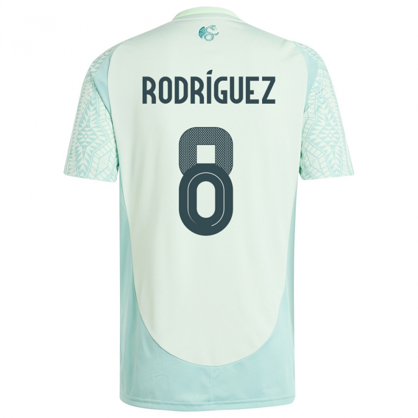 Bambino Maglia Messico Carlos Rodriguez #8 Lino Verde Kit Gara Away 24-26 Maglietta