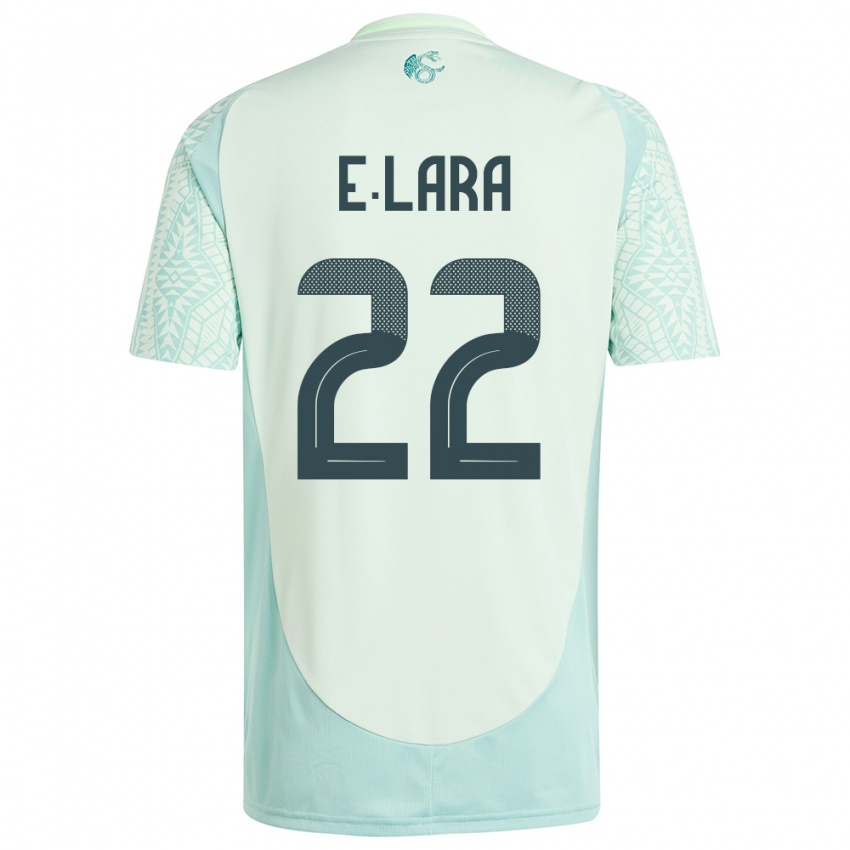 Bambino Maglia Messico Emilio Lara #22 Lino Verde Kit Gara Away 24-26 Maglietta