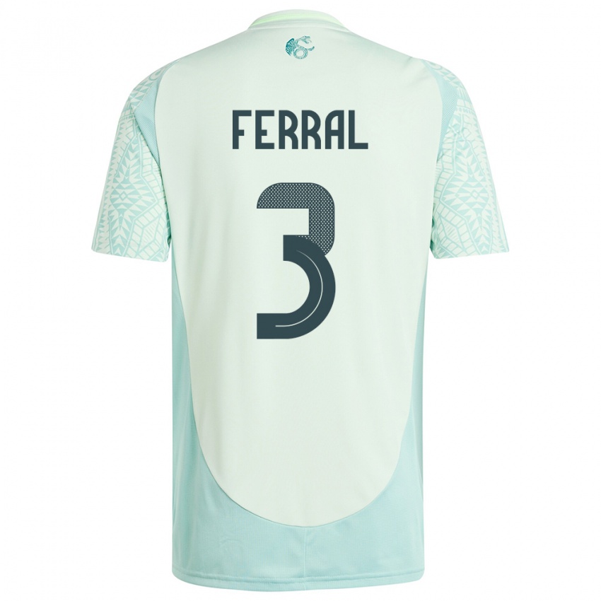 Bambino Maglia Messico Cristina Ferral #3 Lino Verde Kit Gara Away 24-26 Maglietta