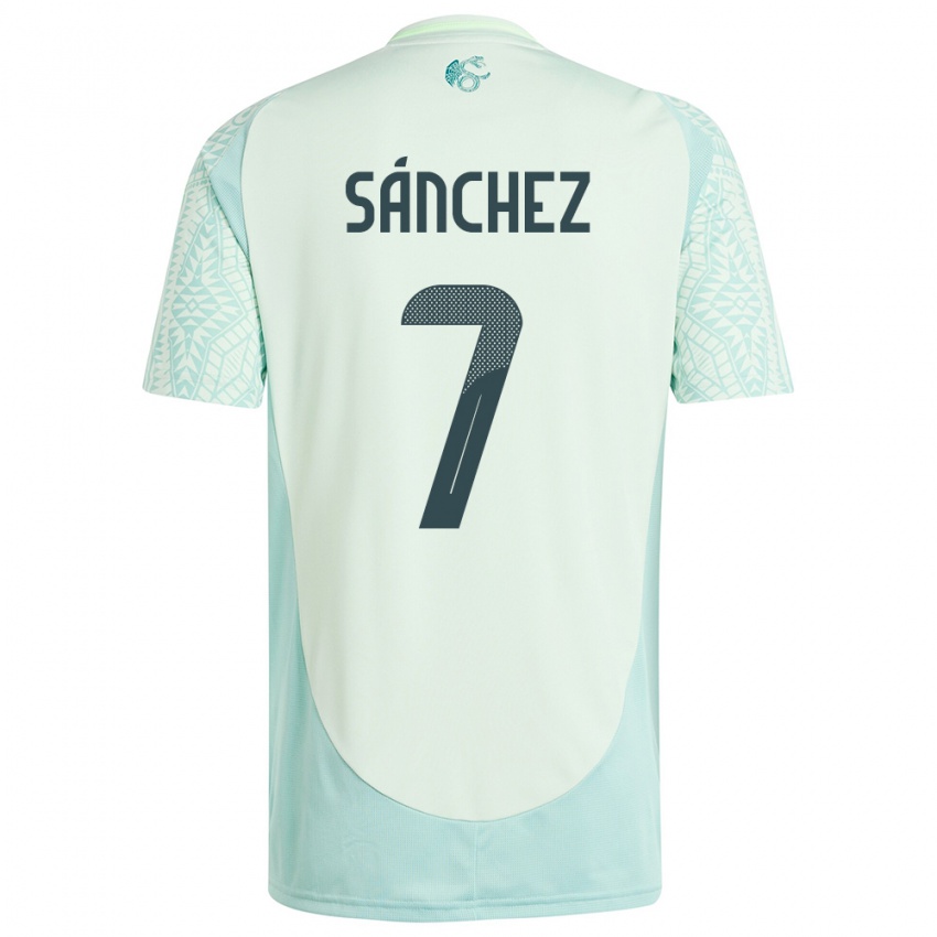 Bambino Maglia Messico Maria Sanchez #7 Lino Verde Kit Gara Away 24-26 Maglietta