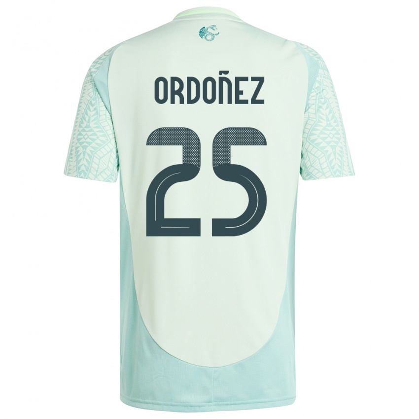 Bambino Maglia Messico Diana Ordonez #25 Lino Verde Kit Gara Away 24-26 Maglietta