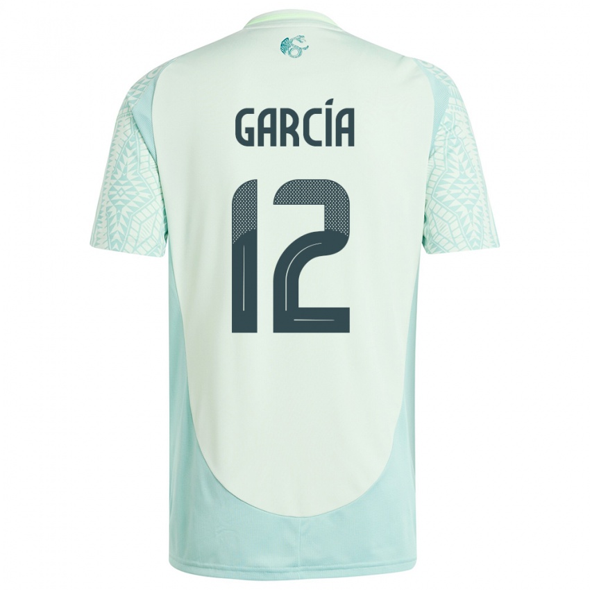 Bambino Maglia Messico Eduardo Garcia #12 Lino Verde Kit Gara Away 24-26 Maglietta