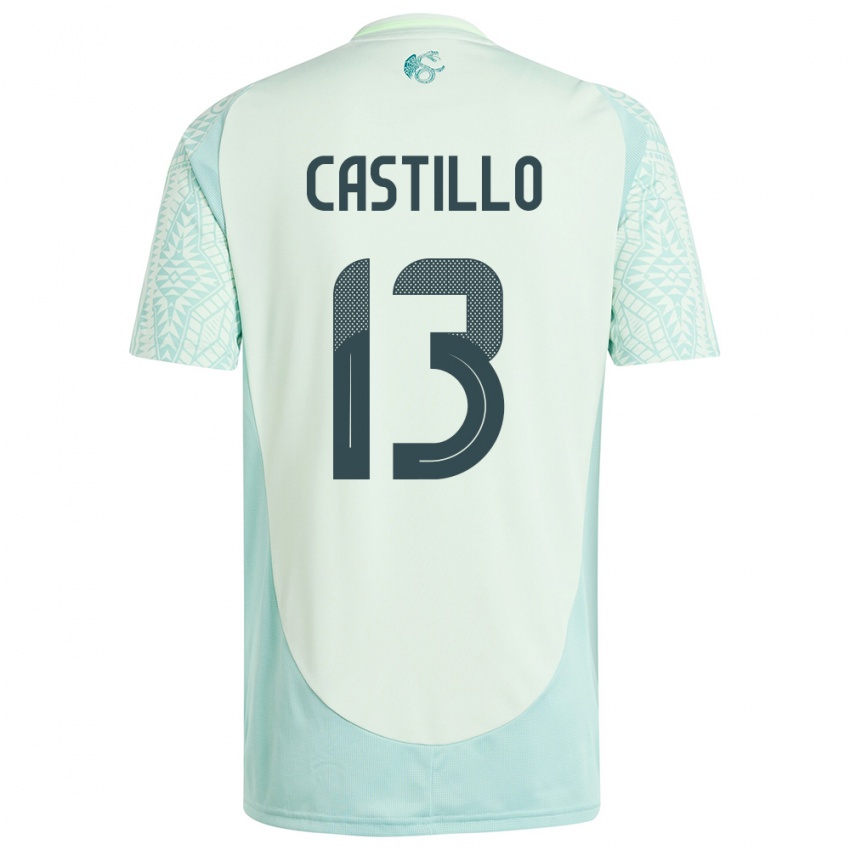 Bambino Maglia Messico Jose Castillo #13 Lino Verde Kit Gara Away 24-26 Maglietta