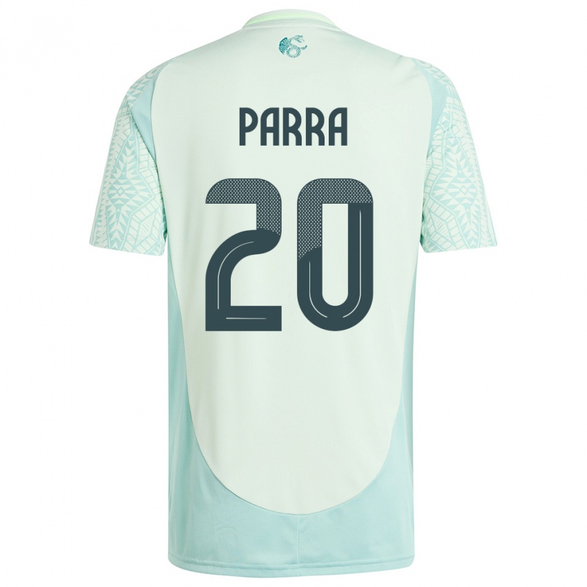 Bambino Maglia Messico Rodrigo Parra #20 Lino Verde Kit Gara Away 24-26 Maglietta