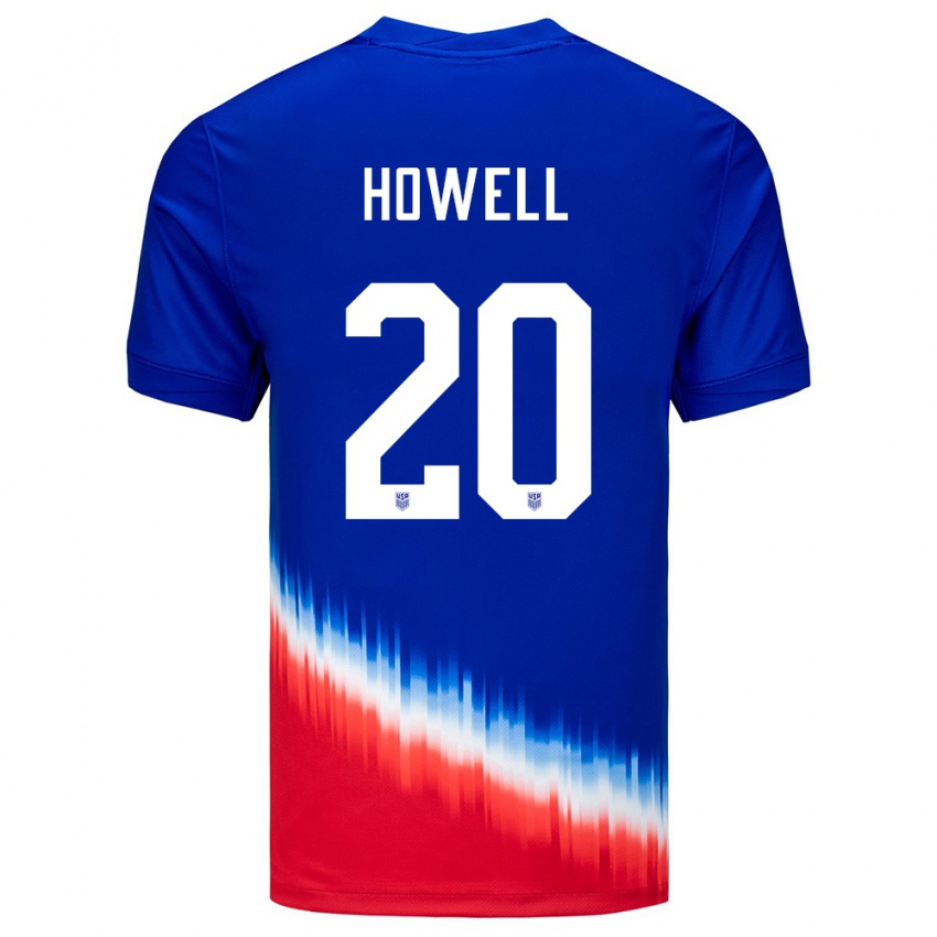 Bambino Maglia Stati Uniti Jaelin Howell #20 Blu Kit Gara Away 24-26 Maglietta