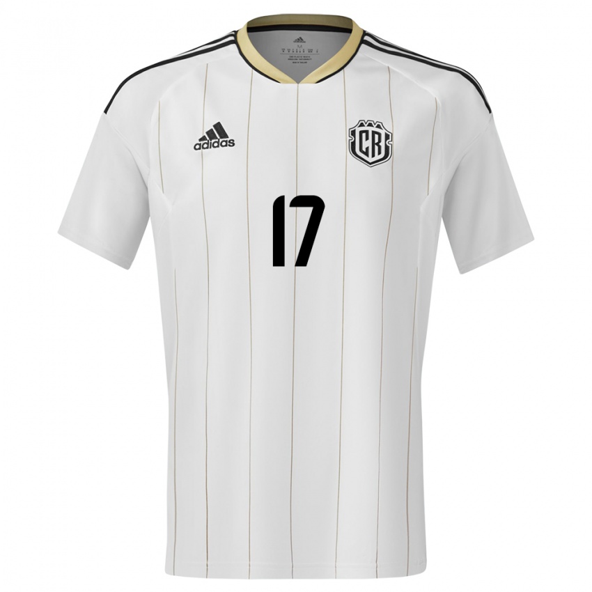 Bambino Maglia Costa Rica Roan Wilson #17 Bianco Kit Gara Away 24-26 Maglietta