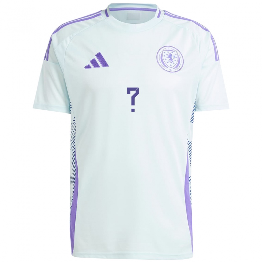 Bambino Maglia Scotland Adedire Mebude #0 Blu Menta Chiaro Kit Gara Away 24-26 Maglietta