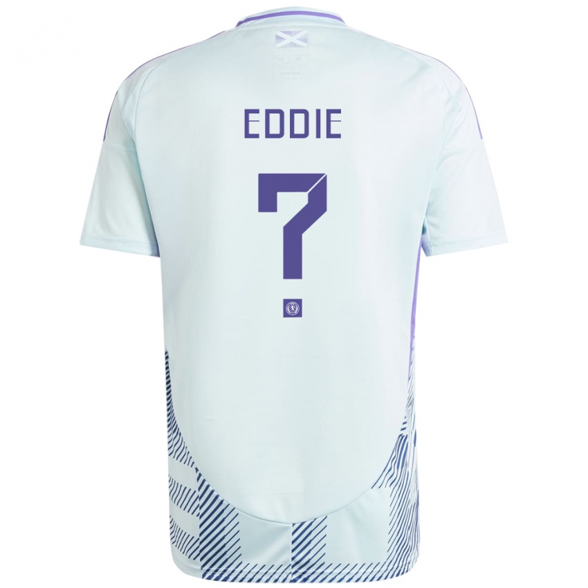 Bambino Maglia Scotland Leah Eddie #0 Blu Menta Chiaro Kit Gara Away 24-26 Maglietta