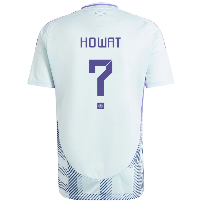 Bambino Maglia Scotland Kirsty Howat #0 Blu Menta Chiaro Kit Gara Away 24-26 Maglietta