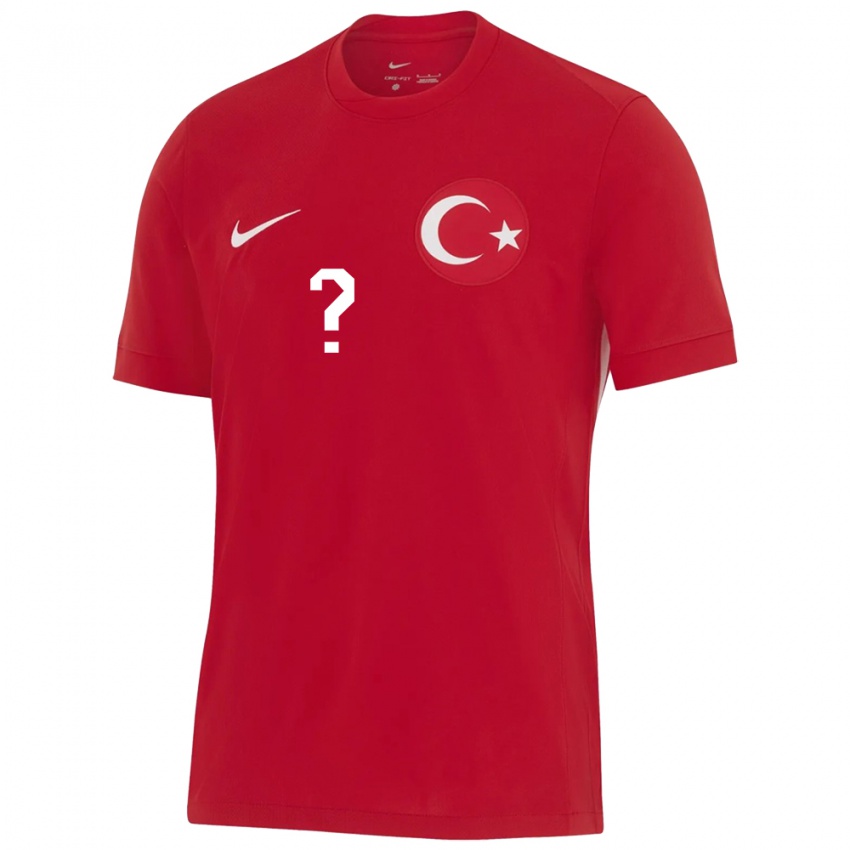 Bambino Maglia Turchia Yasin Akçay #0 Rosso Kit Gara Away 24-26 Maglietta