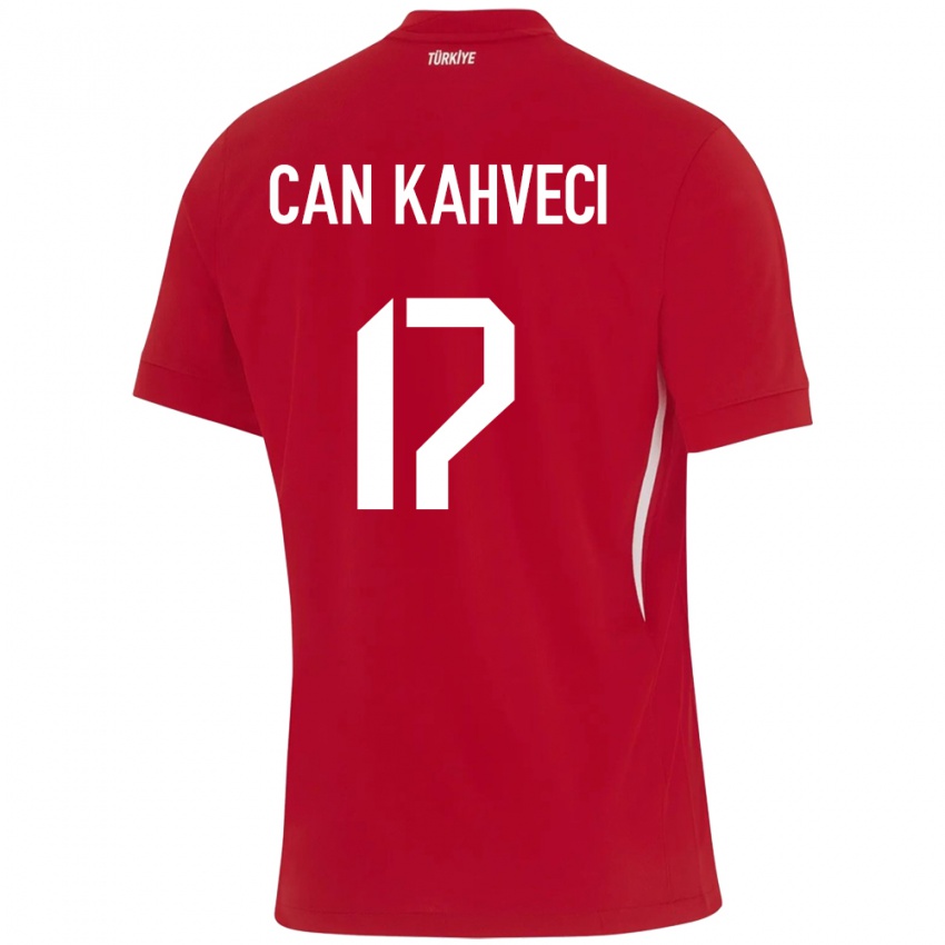 Bambino Maglia Turchia İrfan Can Kahveci #17 Rosso Kit Gara Away 24-26 Maglietta