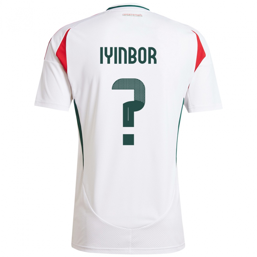 Bambino Maglia Ungheria Patrick Iyinbor #0 Bianco Kit Gara Away 24-26 Maglietta