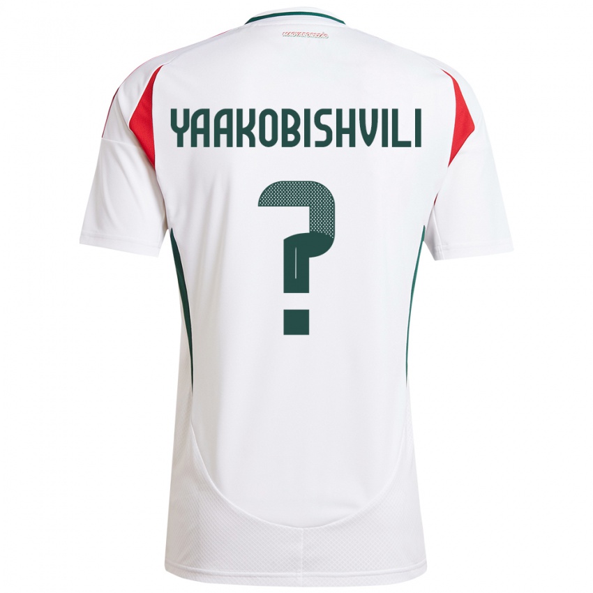 Bambino Maglia Ungheria Antal Yaakobishvili #0 Bianco Kit Gara Away 24-26 Maglietta