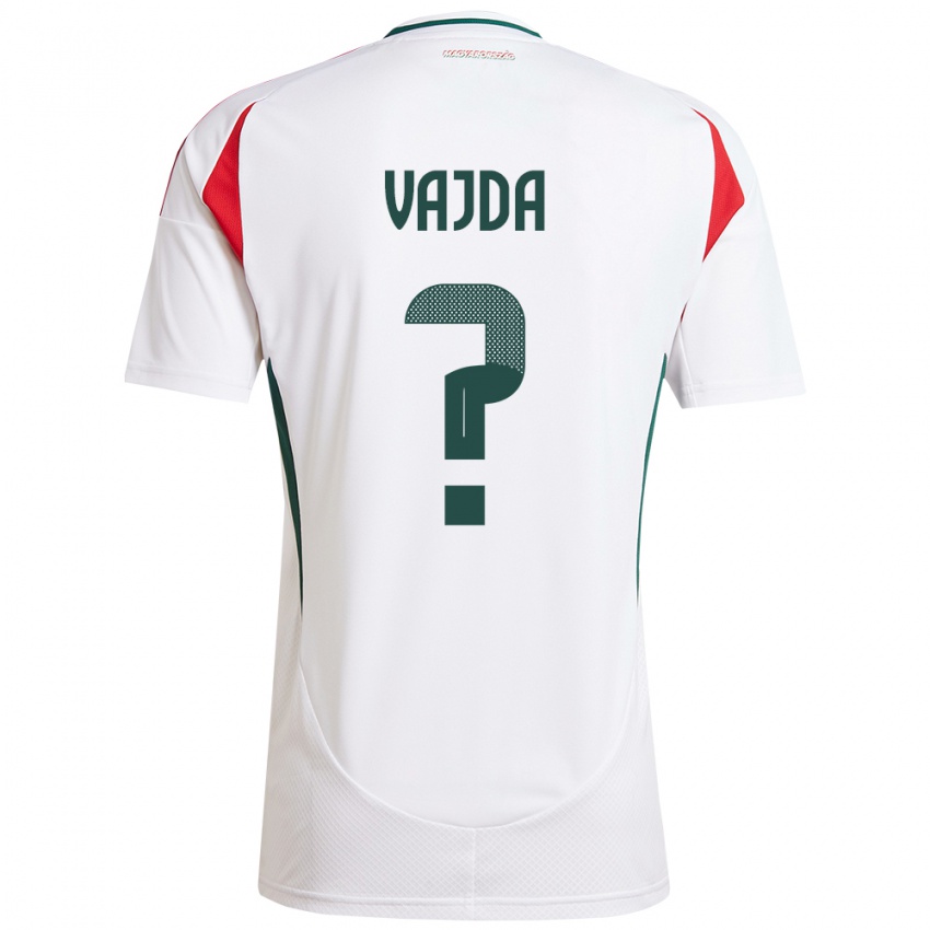 Bambino Maglia Ungheria Botond Vajda #0 Bianco Kit Gara Away 24-26 Maglietta