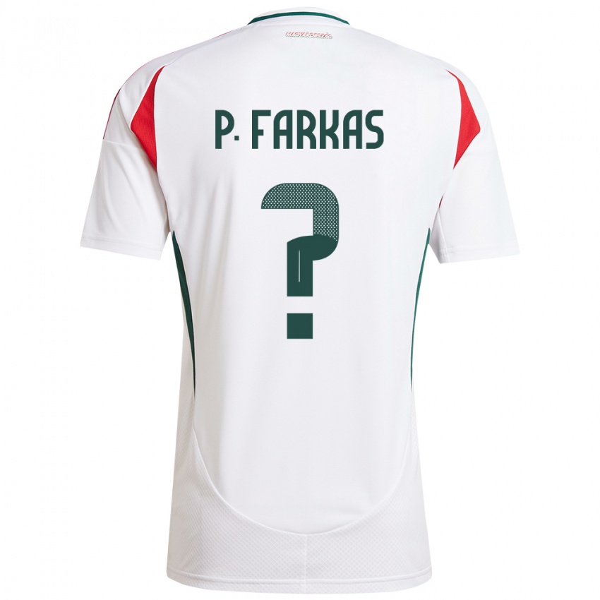 Bambino Maglia Ungheria Patrik Farkas #0 Bianco Kit Gara Away 24-26 Maglietta