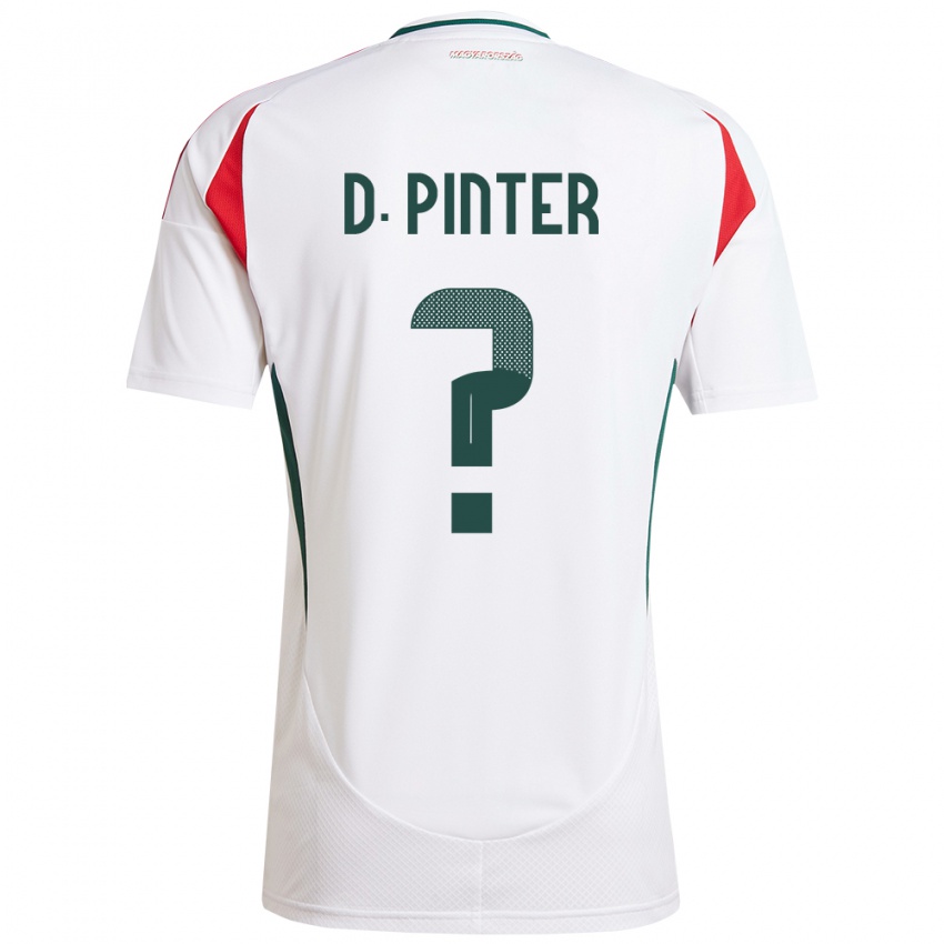 Bambino Maglia Ungheria Daniel Pinter #0 Bianco Kit Gara Away 24-26 Maglietta