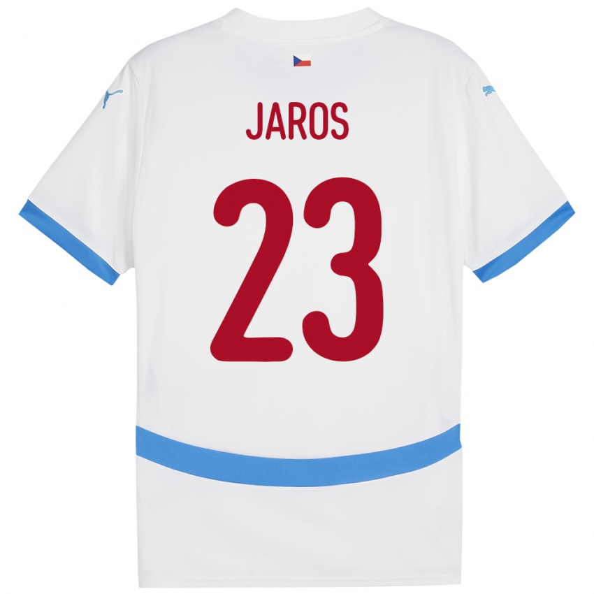 Bambino Maglia Cechia Vitezslav Jaros #23 Bianco Kit Gara Away 24-26 Maglietta