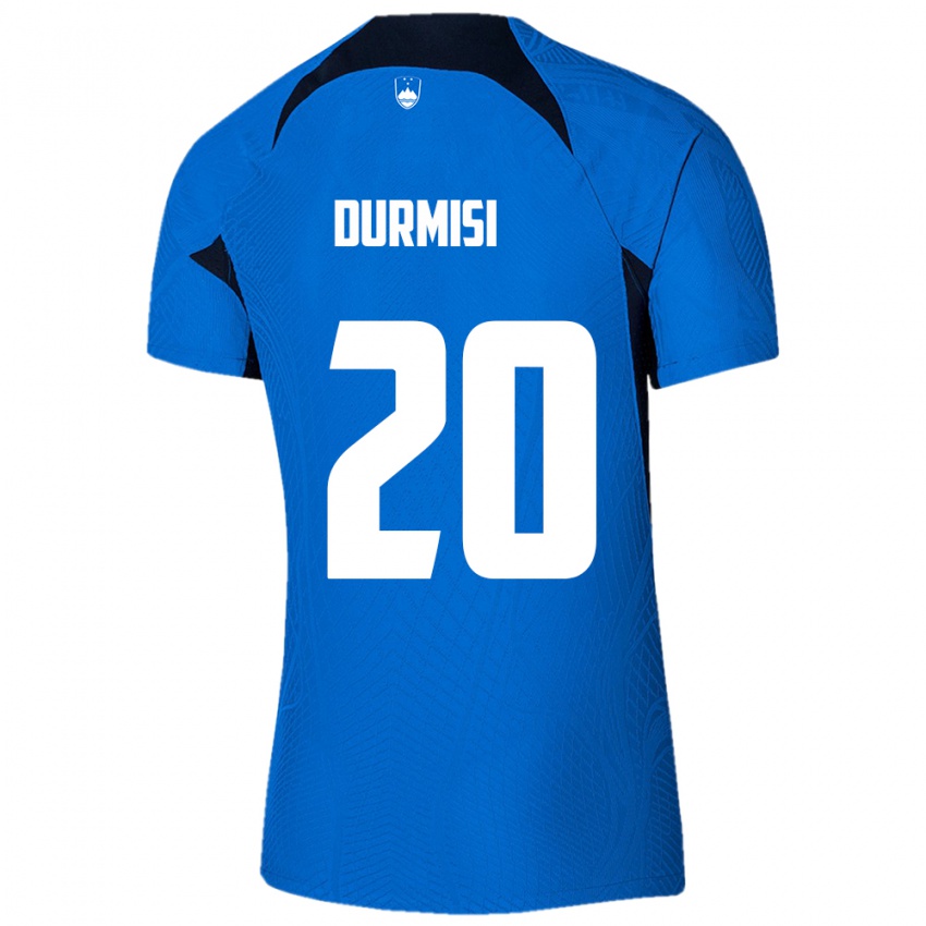 Bambino Maglia Slovenia Arman Durmisi #20 Blu Kit Gara Away 24-26 Maglietta