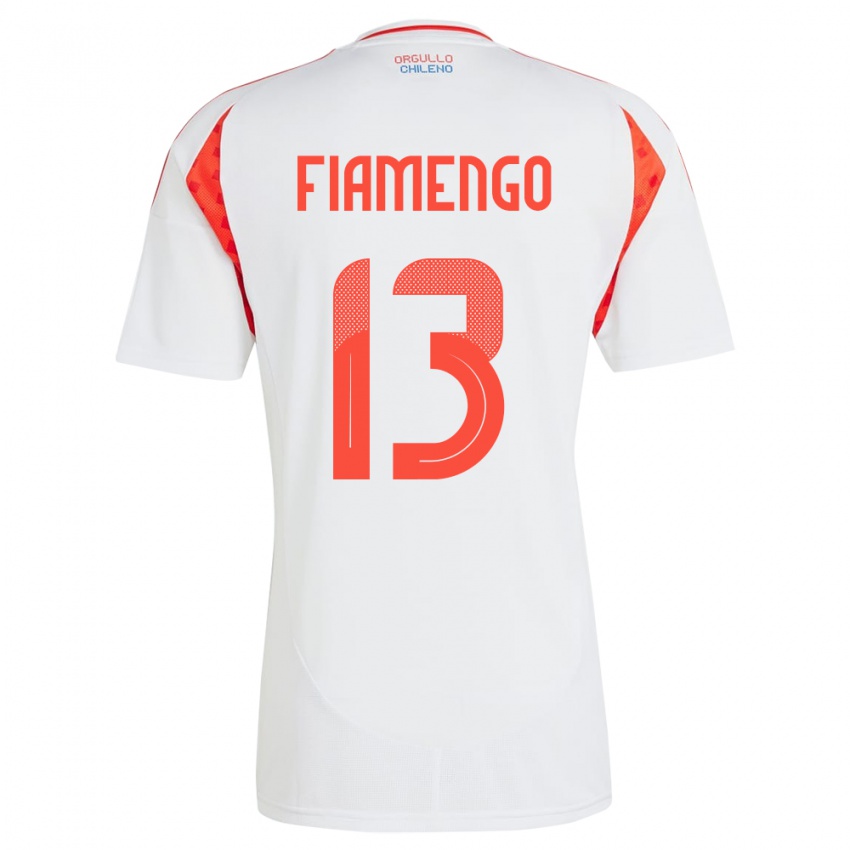 Bambino Maglia Cile Darko Fiamengo #13 Bianco Kit Gara Away 24-26 Maglietta