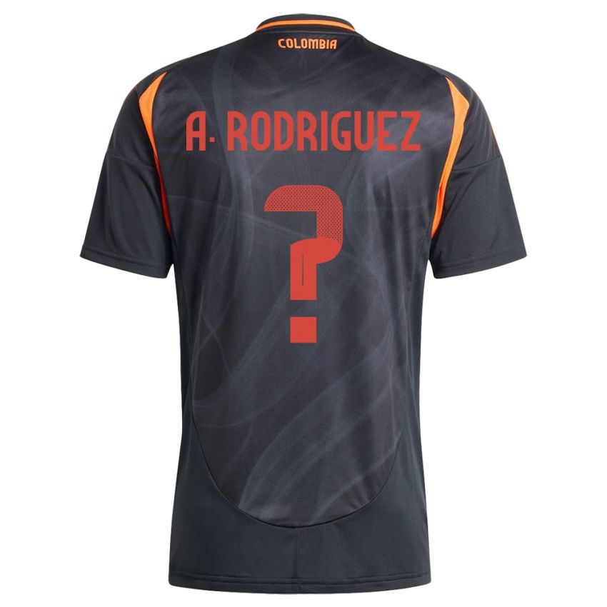 Bambino Maglia Colombia Andrés Rodríguez #0 Nero Kit Gara Away 24-26 Maglietta